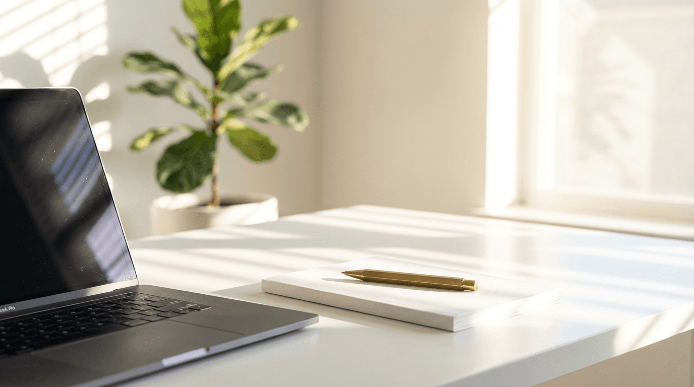 Unused office desk ready to rent